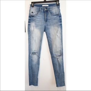 KanCan light wash skinny jeans